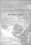 Todesanzeige Alfred Hert- Jutzeler, Krauchthal