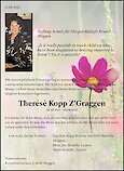 Todesanzeige Therésè Kopp Z‘Graggen, Luzern
