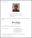 Todesanzeige Peter Jäggi